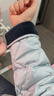熙世界（sllsky）輕薄白鴨絨菱格羽絨服女短款2025秋冬新款保暖撞色翻領(lǐng)外套 海鹽藍 M 曬單實(shí)拍圖