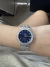 瑞士正品歐米女士手表全自動(dòng)機械表女款防水時(shí)尚鑲鉆女腕表專(zhuān)用 鋼帶本藍 33mm 曬單實(shí)拍圖