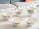 NINE CRANES景德鎮高顏值陶瓷家用碗具釉下彩飯碗微波爐簡(jiǎn)約4.5英寸飯碗10個(gè) 曬單實(shí)拍圖