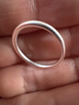S925銀古法磨砂經(jīng)典素圈戒指簡(jiǎn)約復古實(shí)心閉口男女情侶指環(huán)高級感 【銀色】 【港碼17號】 曬單實(shí)拍圖