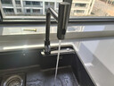 歐琳廚房水龍頭抽拉瀑布洗菜盆水龍頭冷熱水龍頭 304不銹鋼無(wú)鉛健康 納米增壓三出水抽拉龍頭L109G 曬單實(shí)拍圖