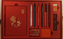 得力（deli）前程似錦文具套裝11件套 考試中性筆鋼筆筆記本 學(xué)生考試文具禮盒中高考禮新年物SG168 馬年禮盒 曬單實(shí)拍圖