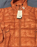 君羽超輕羽絨服情侶款1000蓬松度連帽輕薄保暖鵝絨夾克49 橙紅-女款 L 推薦男136-150斤/女111-120斤 曬單實(shí)拍圖