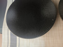 onlycook 日式陶瓷西餐盤(pán)子 8寸10寸水果盤(pán)餐盤(pán)餐碟 家用套裝菜盤(pán) 黑色8寸 曬單實(shí)拍圖