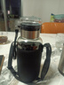 【送杯套】大容量加厚玻璃杯子便攜噸噸杯茶水分離帶杯套泡茶水杯 透明 1000ml噸噸桶 1只裝 曬單實(shí)拍圖