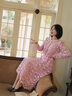 珂萊蒂爾Koradior2026春新款精致千金風(fēng)真兩件鏤空花蔓蕾絲連衣裙 淺紫紅色 S 曬單實(shí)拍圖