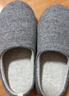 內泊（NEIBO）【超舒服】乳膠棉拖鞋男冬季女室內家居大碼防滑防臭保暖羊毛灰44 曬單實(shí)拍圖