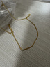 老廟黃金項鏈素鏈頸鏈百搭鎖骨鏈送老婆生日禮物送女友 曬單實(shí)拍圖