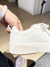 Pansy盼喜女鞋小白鞋板鞋厚底休閑鞋透氣百搭舒適鞋子4193 白色 37 曬單實(shí)拍圖