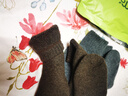 莫代爾93%羊毛襪子男女秋冬季保暖中筒男士冬天加絨加厚東北羊絨長(cháng)襪 曬單實(shí)拍圖