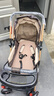 豪威 嬰兒推車(chē)可坐可躺雙向便攜嬰兒車(chē)0-3歲輕便BB手推車(chē)（全車(chē)可水洗） 卡其色+旗艦款+可坐躺雙向+音樂(lè )餐盤(pán)（全車(chē)可水洗） 曬單實(shí)拍圖