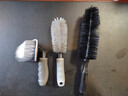 品喻（PINYU）汽車(chē)輪轂刷輪胎刷子洗車(chē)美容去污縫隙清潔工具用品軟硬毛刷三件套 曬單實(shí)拍圖