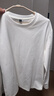 凡客誠品（VANCL）純棉長(cháng)袖T恤男春秋季圓領(lǐng)內搭衣服休閑寬松透氣打底衫 白色 L 曬單實(shí)拍圖