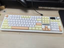 狼蛛（AULA）F108pro客制化機械鍵盤(pán)有線(xiàn)/藍牙/無(wú)線(xiàn)三模連接Gasket結構五層填充 RGB燈效 108鍵 游戲辦公鍵盤(pán) F108pro摩卡慕斯-焦糖拿鐵軸 曬單實(shí)拍圖