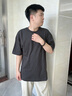 班尼路S&K系列純棉短袖t恤男士2026新款夏季寬松大碼重磅半袖男生體恤 灰色【純棉】 XL 建議130-150斤 曬單實(shí)拍圖