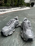 馬克華菲（MARK FAIRWHALE）鞋子男鞋2026新款老爹鞋男春夏季銀色運動(dòng)鞋增高男士休閑鞋男款 太空銀灰 【男碼】 40 曬單實(shí)拍圖