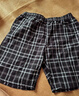 浪莎男士睡褲男純棉五分短褲大碼格子大褲衩外穿休閑寬松家居褲 曬單實(shí)拍圖