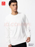 優(yōu)衣庫男裝女裝柔軟圓領(lǐng)T恤/休閑長(cháng)袖上衣479783 00 白色 S 曬單實(shí)拍圖