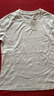 京東京造80支液氨棉女裝新款百搭打底衫內搭短袖女T恤 白色 M 曬單實(shí)拍圖