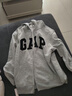 蓋璞男女裝秋季款LOGO拉鏈抓絨寬松衛衣休閑外套美版851516 曬單實(shí)拍圖