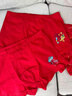 紅豆居家（Hodohome）兒童內褲男童鴻運本命年紅色短褲男孩新年喜慶棉氨短褲311 170 曬單實(shí)拍圖