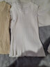 都市麗人背心女士背心春夏打底寬松針織可外穿圓領(lǐng)遮肉打底無(wú)袖上衣白色 曬單實(shí)拍圖