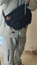 尤克達蒂（yookdd）斜挎包男士胸包大容量潮流機車(chē)包運動(dòng)斜跨單肩包休閑小背包女腰包 斜挎包黑色升級款【磁吸鎖】 曬單實(shí)拍圖
