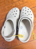 卡駱馳（crocs）女鞋厚底云朵洞洞鞋戶(hù)外休閑時(shí)尚一腳蹬沙灘鞋 206750-2Y2 37-38 曬單實(shí)拍圖