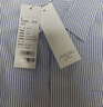 凡客誠品（VANCL）牛津紡襯衫男士春秋季通勤休閑外套日常百搭條紋襯衣 T藍白條 L 曬單實(shí)拍圖