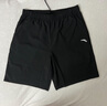 安踏（ANTA）冰絲速干短褲男款運動(dòng)短褲夏季新款男士外穿跑步五分褲寬松休閑褲 基礎黑 XL 曬單實(shí)拍圖