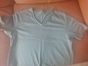 優(yōu)衣庫男裝女裝快干V領(lǐng)T恤/短袖26春夏新款484845 57 深橄欖色 L 曬單實(shí)拍圖