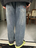 左西男童加絨牛仔褲兒童冬季保暖褲子2025新款中大童長(cháng)褲 牛仔色 170 曬單實(shí)拍圖