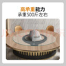 悉慕特大餐桌電動(dòng)轉盤(pán)底座商用家用圓桌智能餐桌自動(dòng)旋轉芯酒店旋轉器 特大尺寸棕色-開(kāi)關(guān)款 曬單實(shí)拍圖