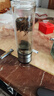 臻廚聚一鍵開(kāi)蓋水杯茶杯玻璃杯水杯男士泡茶杯茶水分離杯玻璃高硼硅杯子 升級鋼蓋黑色500ml【雙層加厚】 曬單實(shí)拍圖