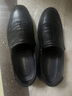 老人頭（LAORENTOU）男鞋真皮男士休閑皮鞋頭層牛皮透氣軟底防滑爸爸鞋 TLA212 黑42 曬單實(shí)拍圖