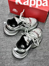 卡帕卡帕女鞋百搭老爹鞋女2025秋冬新款軟底休閑鞋厚底增高運動(dòng)鞋子女 銀色/黑色 38 曬單實(shí)拍圖