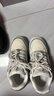 ON MAX明星同款小帆船銀蛇板鞋春季厚底增高休閑鞋子潮流女鞋灰白色38碼 曬單實(shí)拍圖