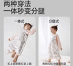 婧麒（JOYNCLEON）嬰兒睡袋秋冬款純棉兒童寶寶睡衣防踢被一體睡袍 粉 80 Jsd176018 曬單實(shí)拍圖