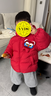巴拉巴拉童裝兒童羽絨服男童女童2025新款春裝拜年服紅色國風(fēng)寶寶外套加厚 曬單實(shí)拍圖
