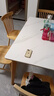 原始原素實(shí)木巖板餐桌簡(jiǎn)約家用桌子餐桌椅組合1.4米+餐椅4把P3111 曬單實(shí)拍圖