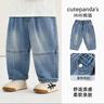 咔咔熊貓嬰兒褲子春裝男童百搭牛仔褲秋冬款兒童寶寶女童休閑長(cháng)褲 曬單實(shí)拍圖
