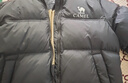 駱駝（CAMEL）【迪麗熱巴同款】羽神短款羽絨服熱反射升溫保暖加厚連帽面包服 734CA6B605A,幻影黑，男女同款 S 曬單實(shí)拍圖