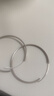 雅倫迪新年大耳圈女純銀素圈耳飾適合圓臉的圈圈耳環(huán)2026新款高級感輕奢 曬單實(shí)拍圖