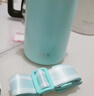 哈爾斯保溫杯316不銹鋼男女士大容量吸管雙飲拎拎背帶水杯子750ML綠色 曬單實(shí)拍圖