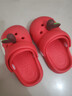 chedoir原創(chuàng  )蘋(píng)果兒童洞洞鞋夏季外穿女童男寶eva防滑舒適親子包頭拖鞋 紅蘋(píng)果 15 cm內長(cháng)【適合腳長(cháng)約14.5-15】 曬單實(shí)拍圖