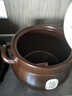 柚米釉米咖耐高溫砂鍋干燒不裂家用煲燃氣灶頭專(zhuān)商燉湯老式土陶陶瓷沙鍋 棕福煲米色蓋（推薦4-6人） 4000ml 曬單實(shí)拍圖