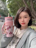 NEXT ROAD英國聯(lián)名hellokitty豹紋吸管保溫杯女生大容量杯子高顏值禮物水杯 禮品裝甜美豹紋凱蒂貓660ml【陶瓷覆層內膽】 曬單實(shí)拍圖
