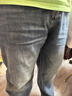 JEEP吉普牛仔褲男春秋季男士休閑褲寬松小腳褲子男長(cháng)褲 藍色 34 曬單實(shí)拍圖