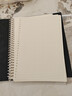 意大利頭層牛皮A4a567B5真皮活頁(yè)筆記本日記本硬皮本子手賬本定制 至尊黑+方格紙 B5 曬單實(shí)拍圖