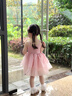 班喜迪女童夏裝連衣裙2026新款洋氣兒童公主裙周歲寶寶禮服蓬蓬紗裙夏季 粉色 100 曬單實(shí)拍圖